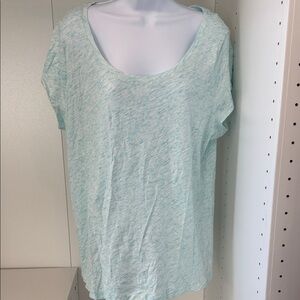LOFT Soft Aqua Short Sleeve Tee